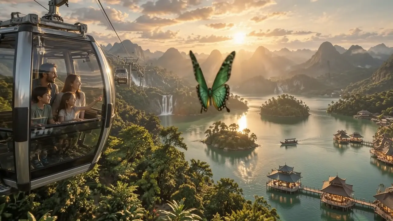 Sky Cable Car landscape — cinematic concept